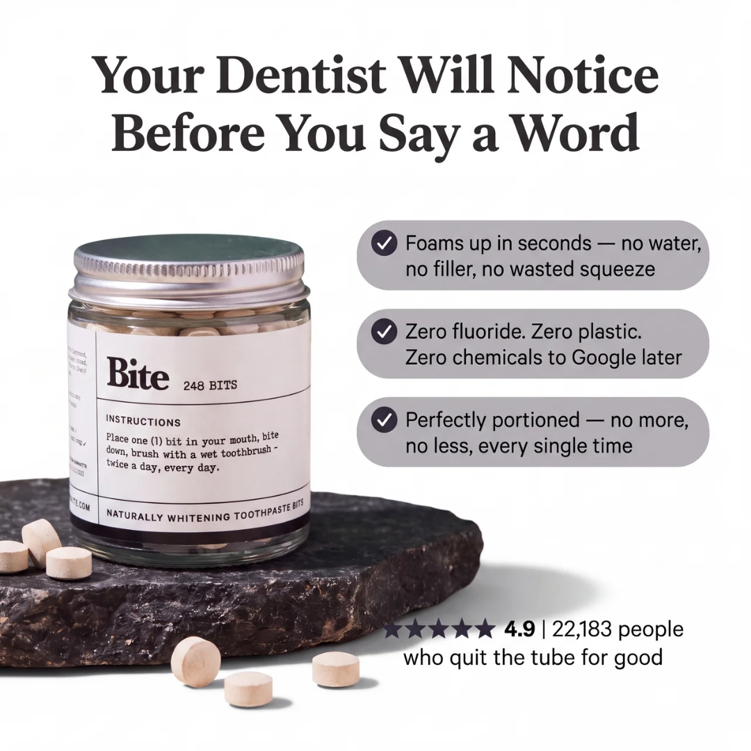Bite toothpaste ad — your dentist will notice