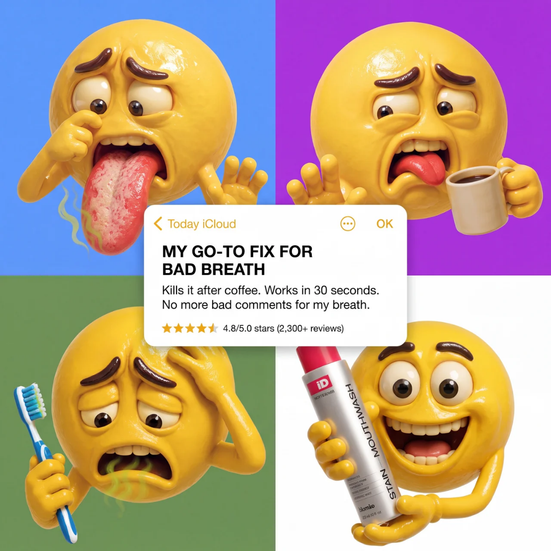Hismile ad — my go-to fix for bad breath