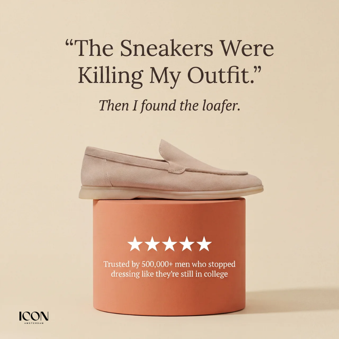 Icon Amsterdam ad — the sneakers were killing my outfit