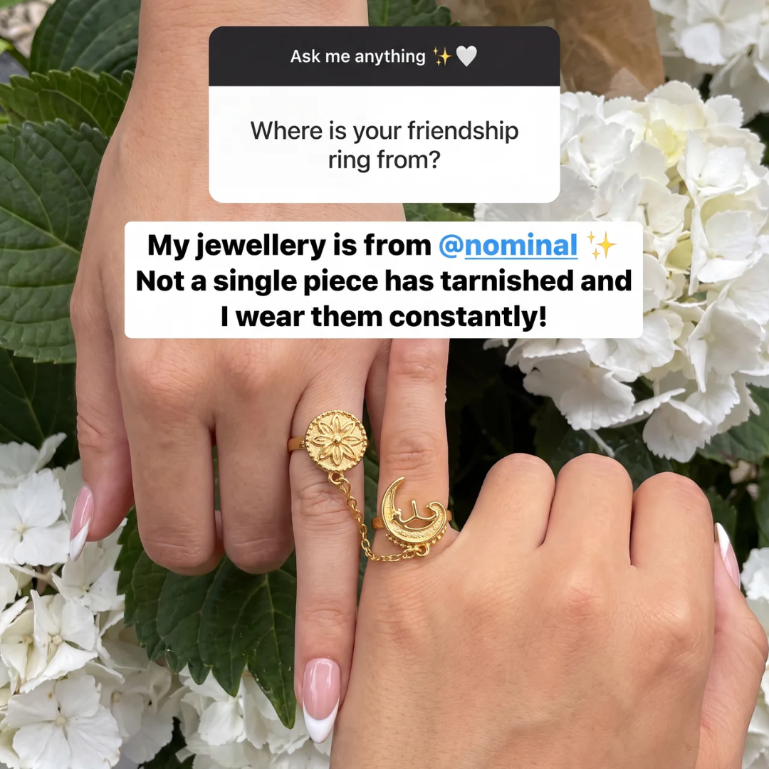 Nominal ad — friendship ring customer testimonial
