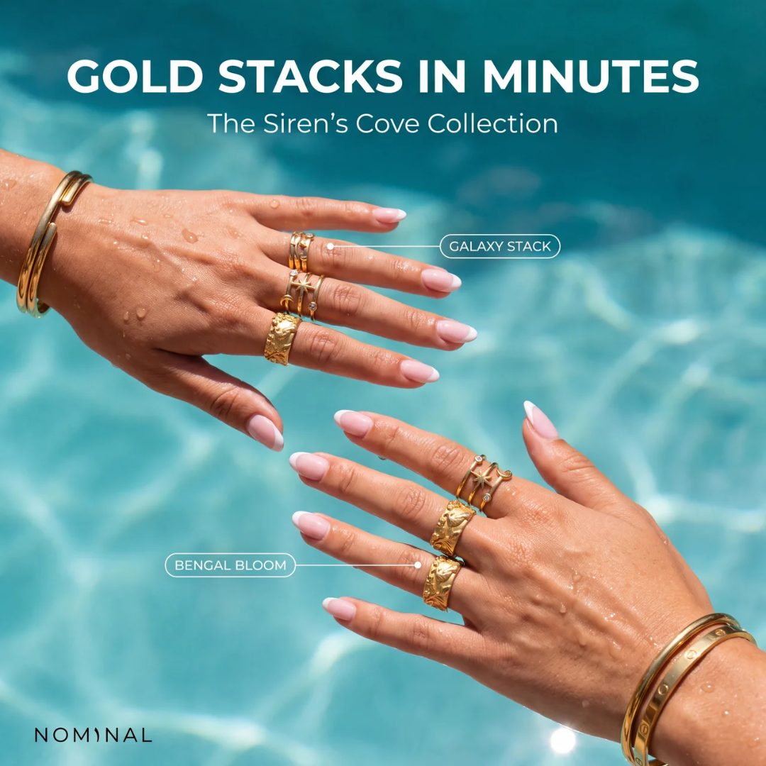 Nominal ad — gold stacks in minutes, Siren's Cove Collection